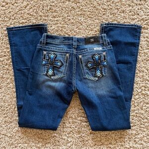 Miss Me Dark Blue Denim Boot Cut Jeans Women’s 28